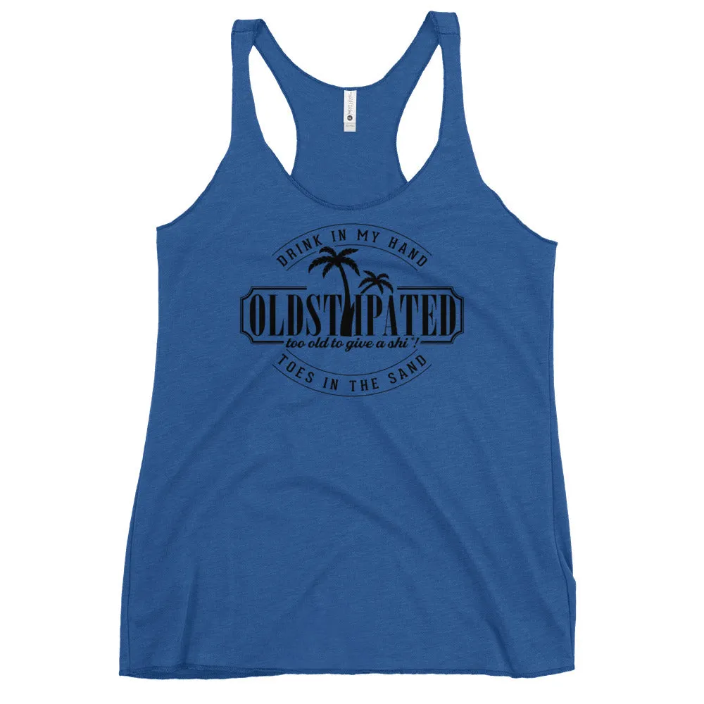 Drink In My Hand Toes In The Sand Women's Racerback Tank