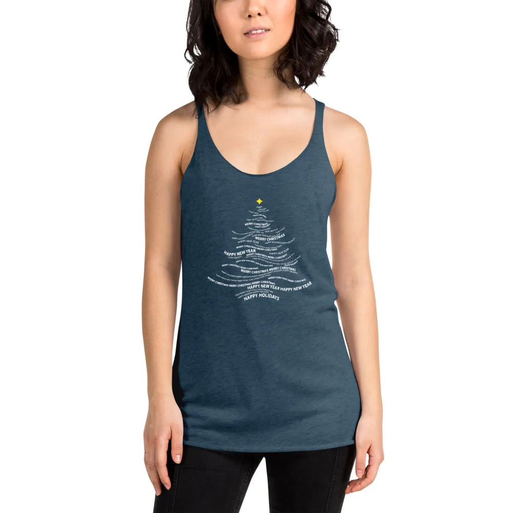 Happy Holidays in Every Way - Women's Racerback Tank