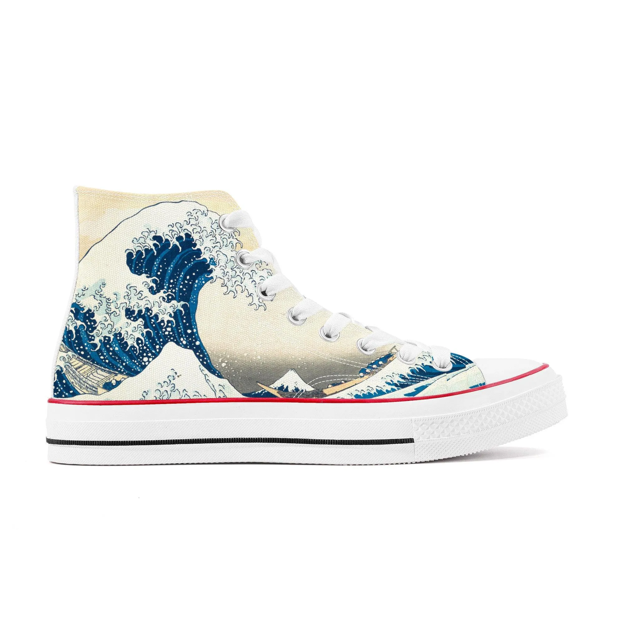 The Great Wave High Top Sneakers